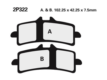Triumph Tiger 900 Rally TIG900 [Nissin] - Sinter metal brake pads