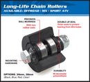 KTM 620 Adventure LC4 [All Balls] - chain rolls-2