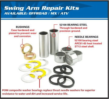 Yamaha Tw 200 [ALL BALLS] - SWINGARM REPAIR KIT FOR TW125 '88-07,TW200 '87-10