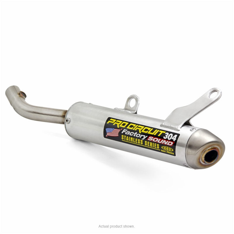 YAMAHA YZ 250 [2024-2027] - 304 2-Takter-Schalldämpfer, gebürstetes Aluminium