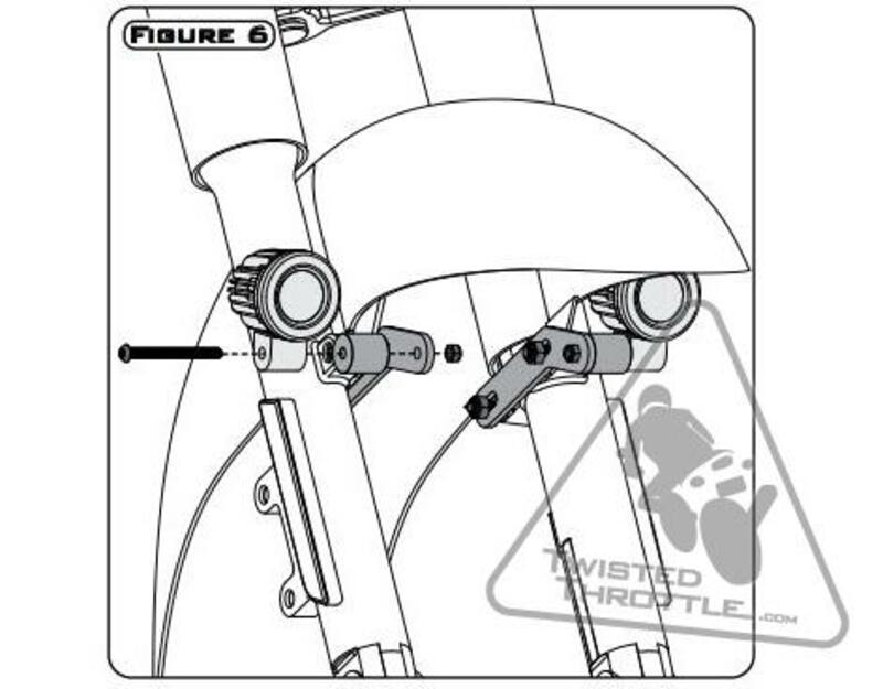 Yamaha Xvs 950 A Midnight S [DENALI] - Lighting bracket Kawasaki Vulcan/Yamaha Star Cruisers