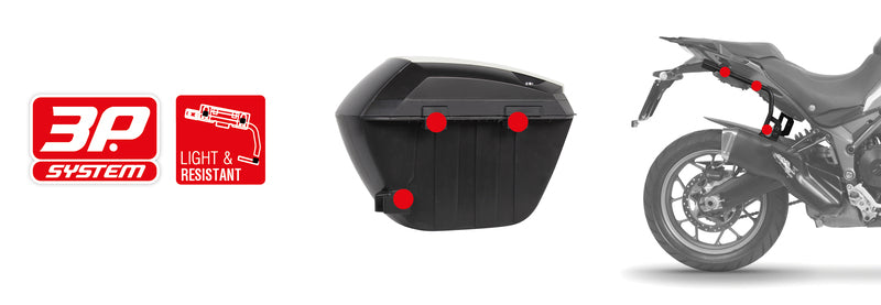 Honda X-Adv [SHAD] - SH23 side case black 5kg 23L
