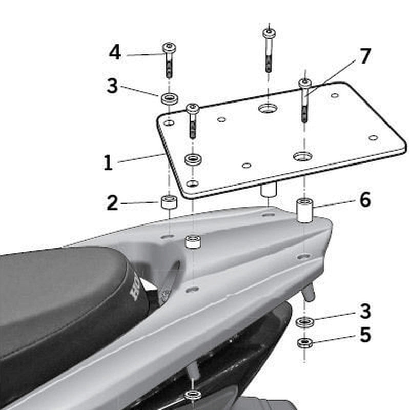 Honda Vision 110 [2011-2026] [SHAD] - Top Master Montagesatz