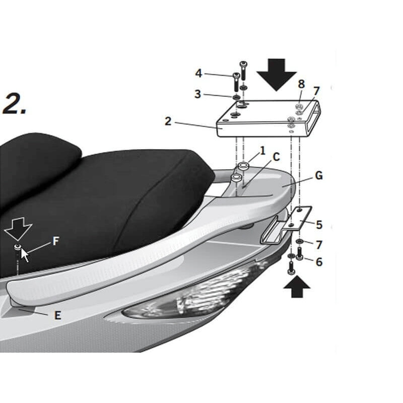Kymco X Citing 250 [2005-2008] [SHAD] - Top Master Montagesatz
