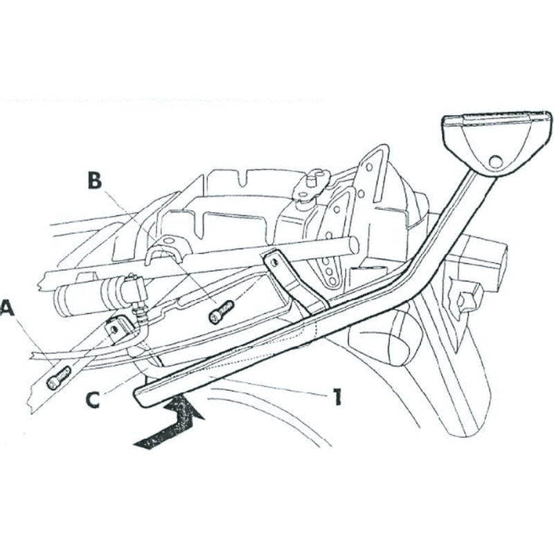 Suzuki GSX 750 F [1998-2002] [SHAD] - Topcase-Träger