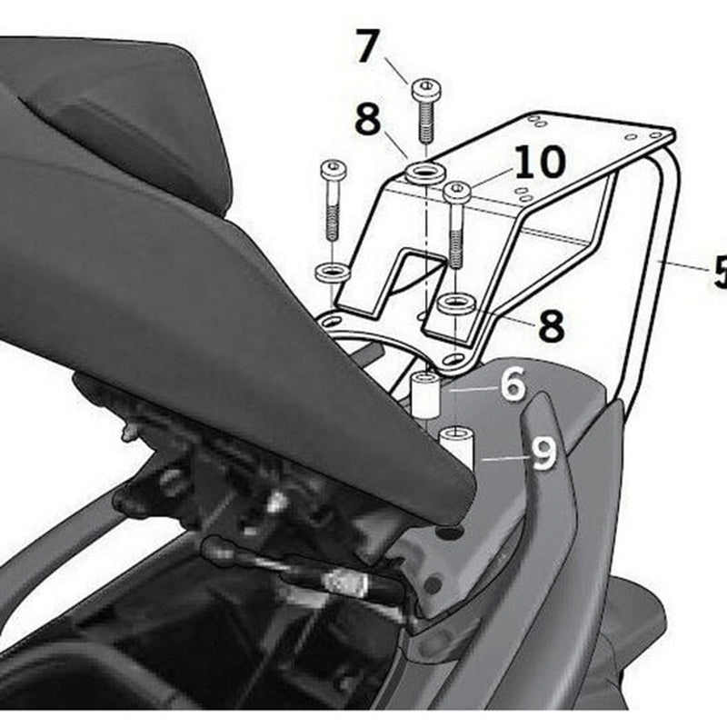 Yamaha T-MAX 500 (SJ06) [2008-2011] [SHAD] - Top Master Montagesatz
