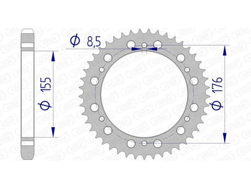 Triumph Daytona 955 [AFAM] - Sprocket aluminum standard - 530
