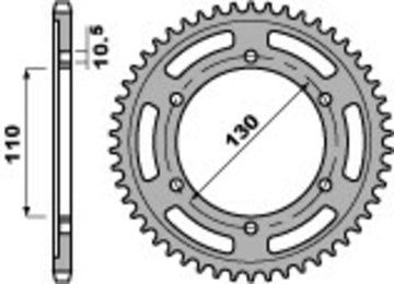 Suzuki V-Strom 800 [PBR] - Sprocket aluminum standard - 525