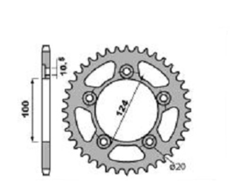Ducati Scrambler 800 [PBR] - Sprocket aluminum reinforced - 520