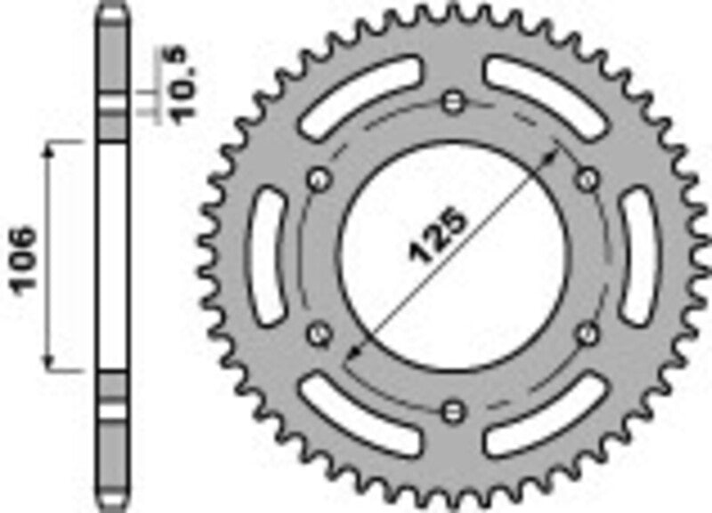 Triumph Daytona 675 [PBR] - Sprocket aluminum reinforced - 520