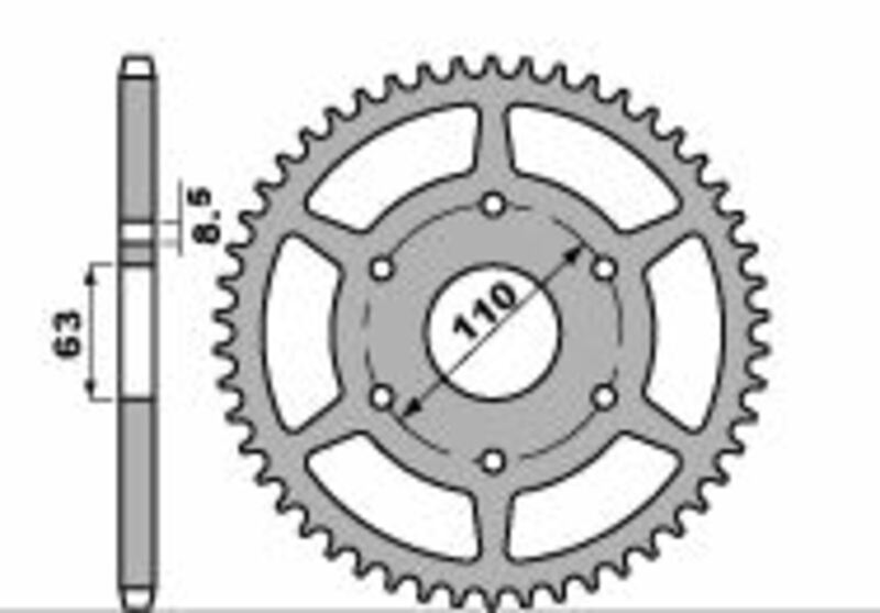 Ktm Duke 390 [PBR] - Sprocket aluminum reinforced - 520