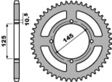 Yamaha TT 600 RE [PBR] - Standard chain wheel
