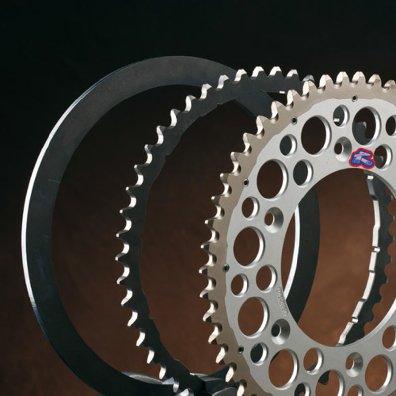 Husqvarna Te 125 [RENTHAL] - TwinColor sprocket aluminum self-cleaning bi-component - 520