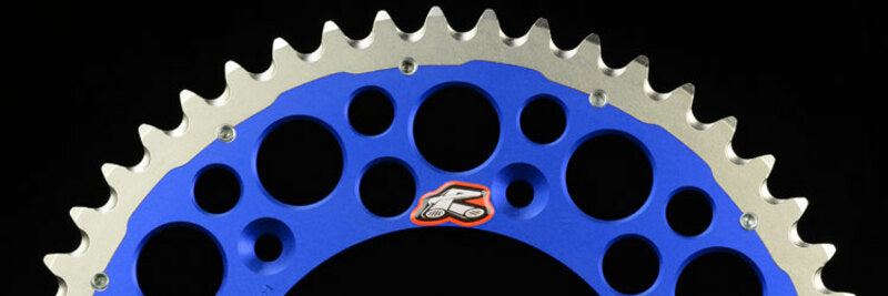 Ktm Sx 200 [RENTHAL] - TwinColor sprocket aluminum self-cleaning bi-component - 520