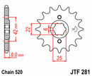Honda XL 500 S [JT Sprockets] - Standard steel pinion at the front-2