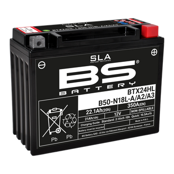 Yamaha Xv 1100 [BS BATTERY] - SLA Maintenance Free Battery Factory Activated - BTX24HL/B50-N18L-A/A2/A3