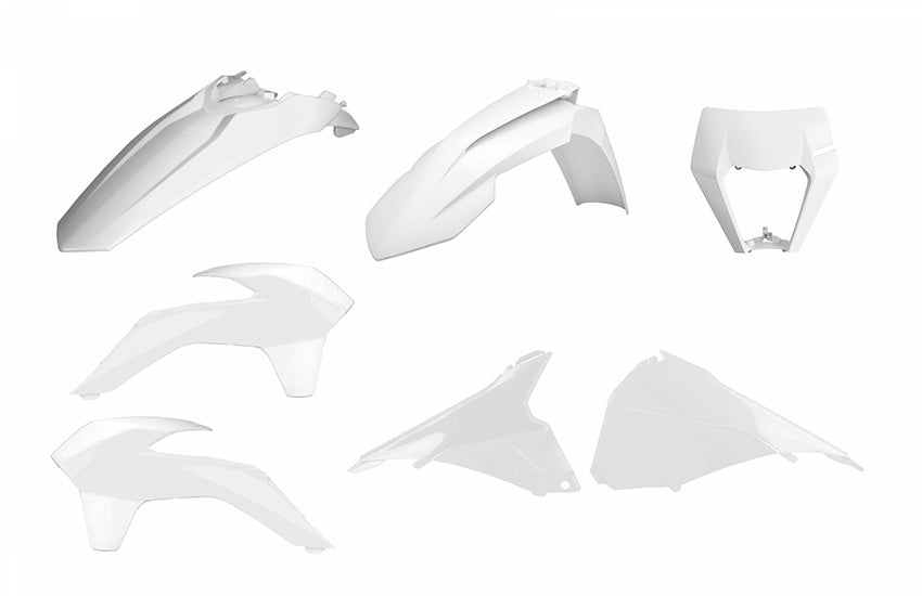 KTM 250 EXC [2014-2016] - Enduro Restyling Plastik-Kit Weiß KTM EXC