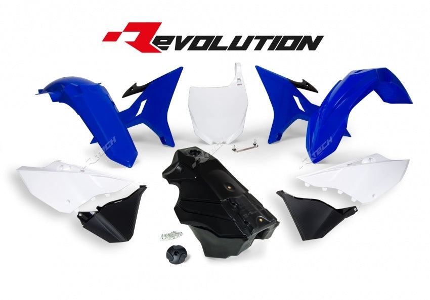Yamaha YZ 250 (CG 13) [2003] - Revolution Plastik-Kit mit Tank OEM-Farbe Blau/Weiß/Schwarz Yamaha YZ125/250