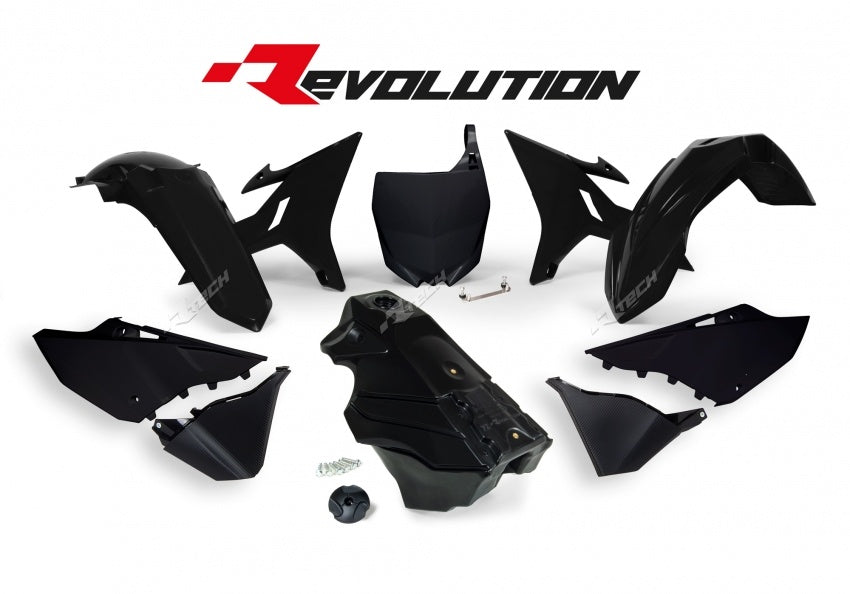 Yamaha YZ 125 (CE 13) [2004] - Plastik-Kit Revolution schwarz inkl. Tank Yamaha YZ125/250