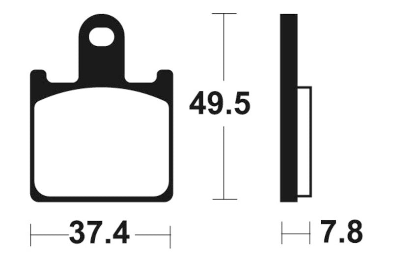 Kawasaki Zzr 1400 [TECNIUM] - Brake pads MTR338 sintered metal