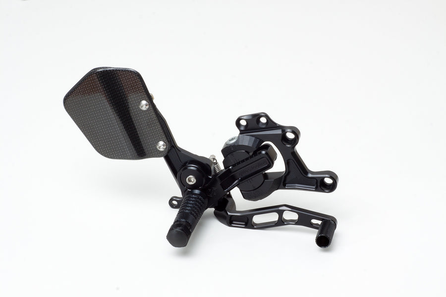 Kawasaki Z 750 R ABS Z750P [2011-2012] - VCR38GT Einstellbare Fußrastenanlage Schwarz Kawasaki Z750/1000