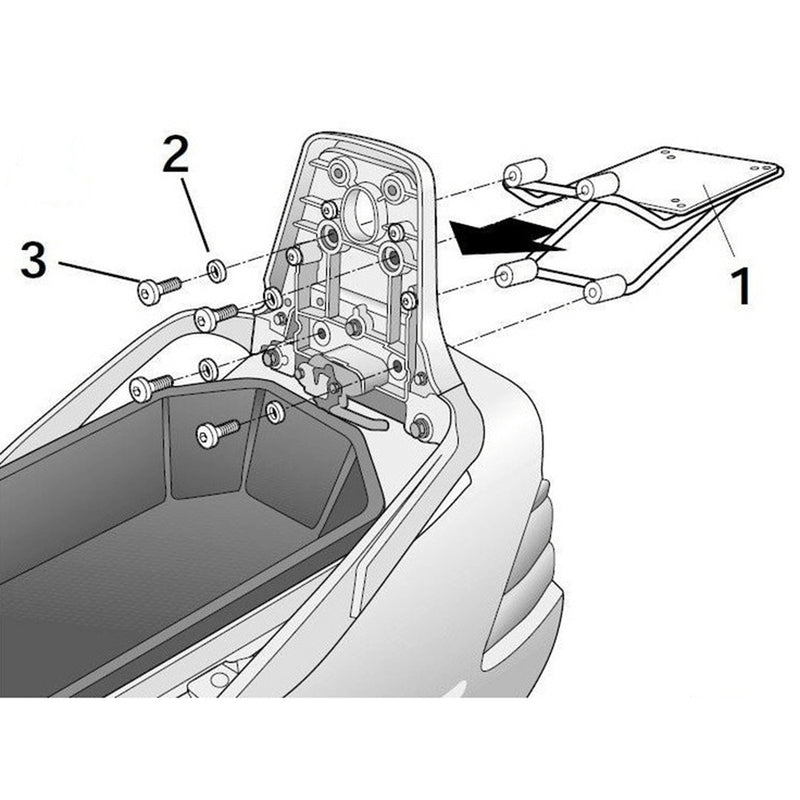 Suzuki AN 250 Burgman [2001-2006] [SHAD] - Top Master Montagesatz