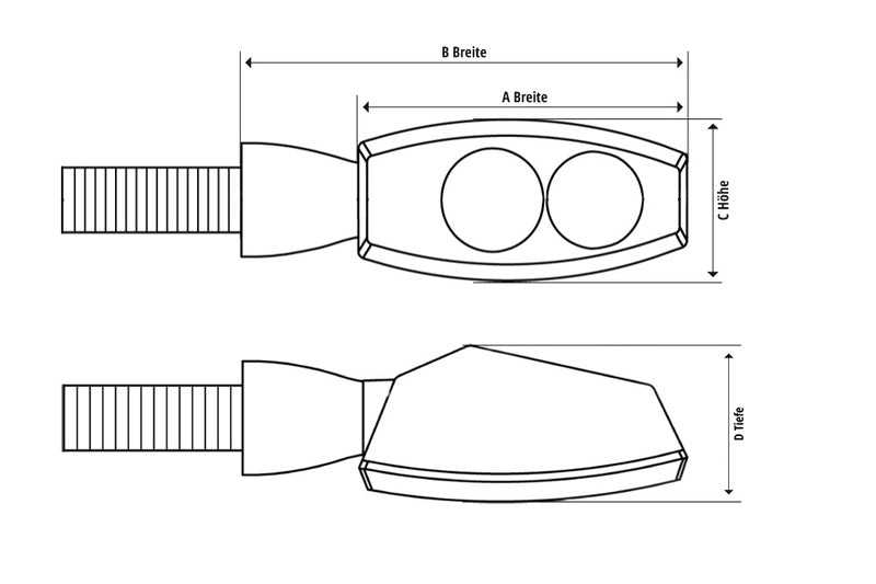 Yamaha R125 YZF -R125 [Highsider] - CNC LED blinker