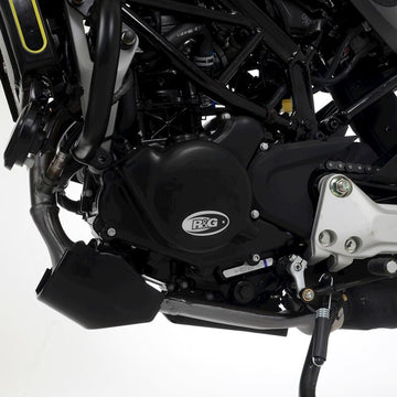 Ktm RC 125 ABS [2022-2026] - Race Series Left Crankcase Cover Protector (Ignition) - Black Husqvarna Svartpilen 125