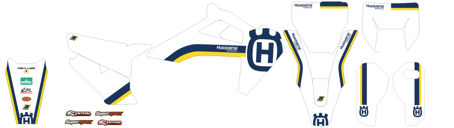 HUSQVARNA TC 250 [2019-2022] - Retro Graphic Kit - Husqvarna FC/TC/TE/FE