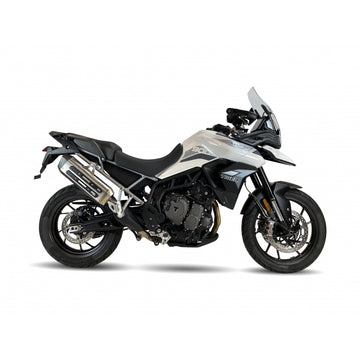 Triumph Tiger 900 Rally Pro [IXIL] - MXT silencer stainless steel / end cap black - Triumph Tiger 900/GT/Rally - ET4066SS