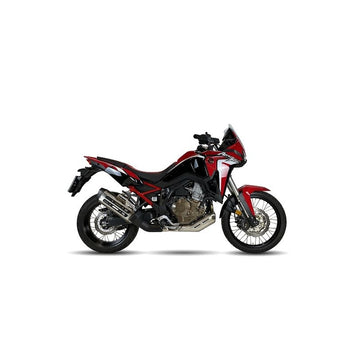 Honda Crf 1100 Africa Twin [IXIL] - MXT silencer stainless steel / end cap black - EH6046SS - 0