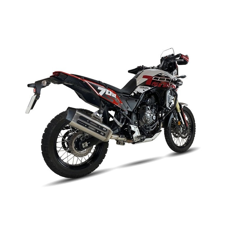 Yamaha Ténéré 700 [IXIL] - MXT muffler stainless steel / end cap black - EY9067SS
