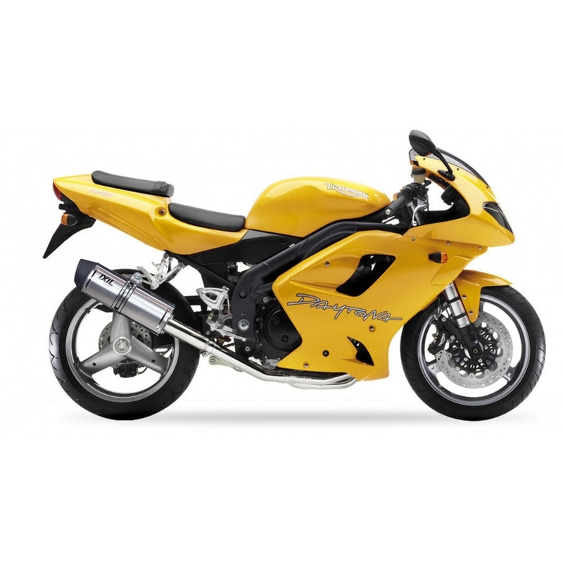 Triumph Speed ​​Triple [IXIL] - Hexoval end pot stainless steel / end cap stainless steel black - OT4081VSE