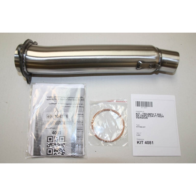 Triumph Speed ​​Triple [IXIL] - Hexoval end pot stainless steel / end cap stainless steel black - OT4081VSE