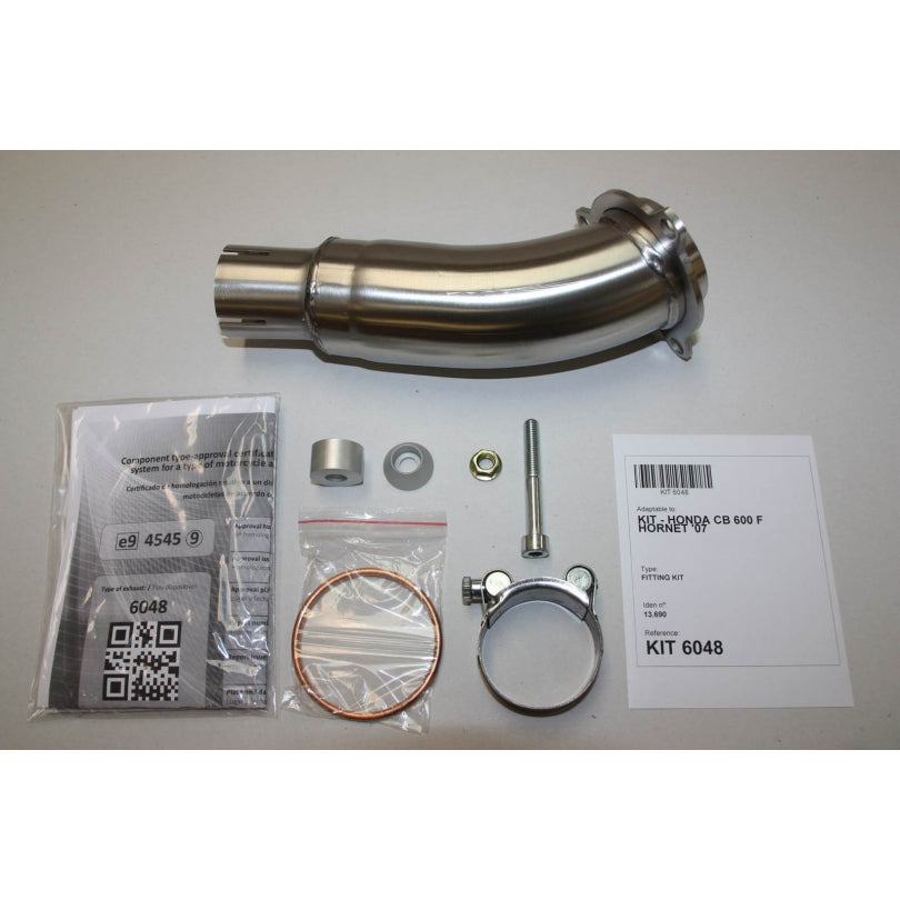 Honda CBR 600 F PC41 [2011-2012] - Hexoval Endtopf Edelstahl schwarz / Endkappe Edelstahl schwarz - OH6048VSE