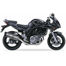 Suzuki SV 650 S ABS [2007-2012] - Hexoval Endtopf Edelstahl / Endkappe Edelstahl schwarz - OS8056VSE