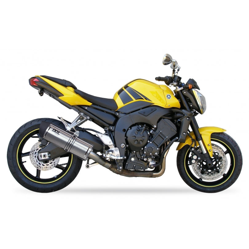 Yamaha FZ1 N FAZER ABS RN16 [2008-2012] - Hexoval Endtopf Edelstahl / Endkappe Edelstahl schwarz - OY9090VSE