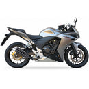 Honda CB 500 X (PC 46) [2013-2015] - Hyperlow Endtopf Edelstahl schwarz / Endkappe Aluminium - XH6333XB