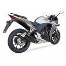 Honda CB 500 F ABS PC45 [2013-2015] - Hyperlow Endtopf Edelstahl schwarz / Endkappe Aluminium - XH6333XB