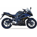 Kawasaki Er 6 F [IXIL] - Hyperlow silencer stainless steel black / end cap aluminum - XK7351XB