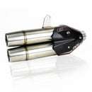 Kymco Ak 550 [IXIL] - L5X complete system polished stainless steel / polished stainless steel - XK0350XS