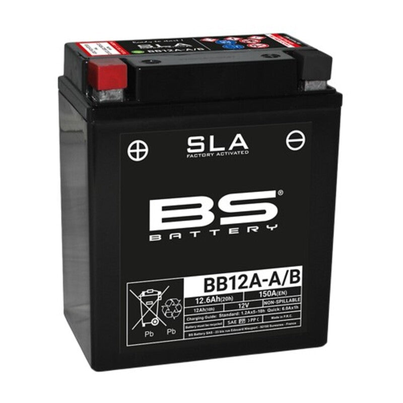 Yamaha Fz 600 [BS BATTERY] - SLA battery maintenance-free factory activated - BB12A-A/B FA