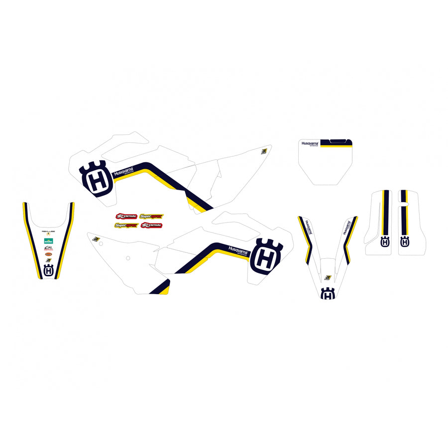 HUSQVARNA TC 125 [2023-2024] - Retro-Aufkleber-Kit - Husqvarna FC/TC