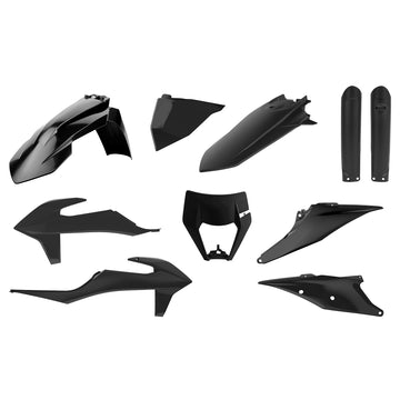 KTM 250 XCTPI [2020-2023] - Plastik-Kit Schwarz - KTM EXC/EXC-F