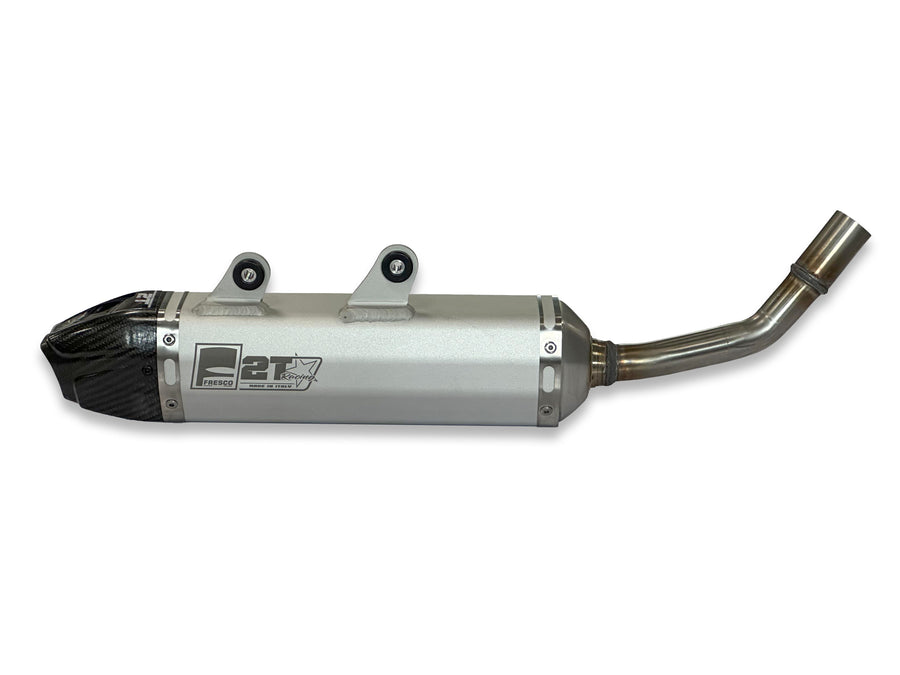 GAS GAS EC 250 [2024-2025] - Carby Schalldämpfer weisses Aluminium/Karbon-Endkappe