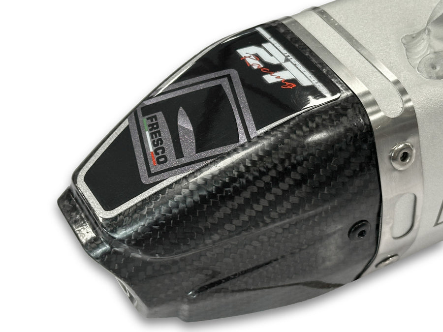 GAS GAS EC 250 [2024-2025] - Carby Schalldämpfer weisses Aluminium/Karbon-Endkappe