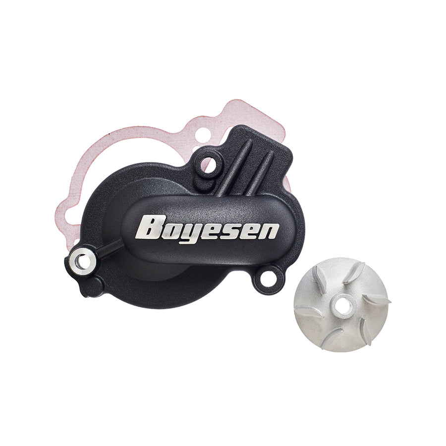 KAWASAKI KX 450 X [2024] - Supercooler Kit - Wasserpumpenabdeckung Schwarz mit Laufrad