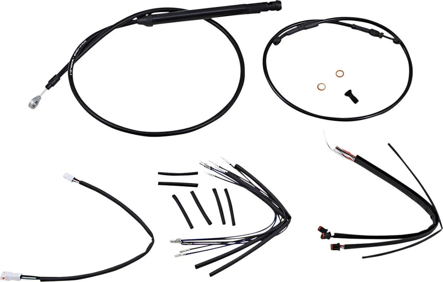 harley davidson flfb [BURLY BRAND] - Handlebar cable and brake line kit for Burly Ape handlebars