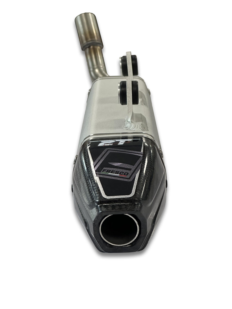 Sherco 300 SE Factory [2025-2027] - Carby Schalldämpfer weisses Aluminium/Karbon-Endkappe