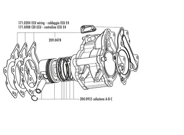 Vespa GTS 125 4 T Iget E 4 [2017-2019] - Zylinder Kit